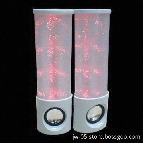 Mini Portable Speaker with 3 Colorful Lights, Made of ABS and PVC Materials